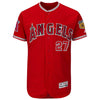 Mike Trout Los Angeles Angels Majestic 2017 Spring Training Authentic Flex Base Player Jersey - Scarlet