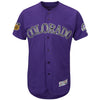Colorado Rockies Majestic 2017 Spring Training Authentic Flex Base Team Jersey - Purple
