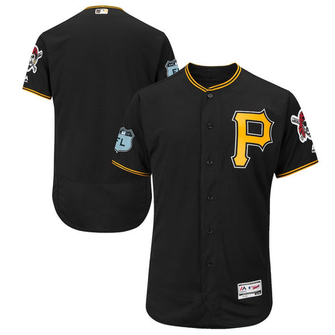 Pittsburgh Pirates Majestic 2017 Spring Training Authentic Flex Base Team Jersey - Black