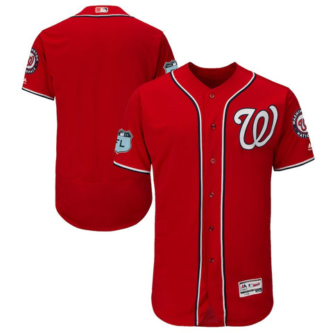 Washington Nationals Majestic 2017 Spring Training Authentic Flex Base Team Jersey - Scarlet