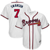 Dansby Swanson Atlanta Braves Majestic Home Official Cool Base Replica Player Jersey