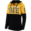 Pittsburgh Pirates 5th & Ocean by New Era Women's Full-Zip Hoodie - Black/Gold