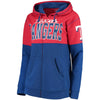Texas Rangers 5th & Ocean by New Era Women's Full-Zip Hoodie - Royal/Red