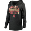 Arizona Diamondbacks 5th & Ocean by New Era Women's Jersey Tri-Blend Pullover Hoodie - Black