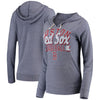 Boston Red Sox 5th & Ocean by New Era Women's Jersey Tri-Blend Pullover Hoodie - Navy