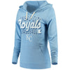 Kansas City Royals 5th & Ocean by New Era Women's Jersey Tri-Blend Pullover Hoodie - Royal