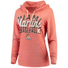 Miami Marlins 5th & Ocean by New Era Women's Jersey Tri-Blend Pullover Hoodie - Orange