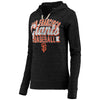 San Francisco Giants 5th & Ocean by New Era Women's Jersey Tri-Blend Pullover Hoodie - Charcoal