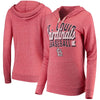 St. Louis Cardinals 5th & Ocean by New Era Women's Jersey Tri-Blend Pullover Hoodie - Red