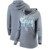 Tampa Bay Rays 5th & Ocean by New Era Women's Jersey Tri-Blend Pullover Hoodie - Navy