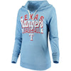 Texas Rangers 5th & Ocean by New Era Women's Jersey Tri-Blend Pullover Hoodie - Royal