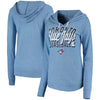 Toronto Blue Jays 5th & Ocean by New Era Women's Jersey Tri-Blend Pullover Hoodie - Royal