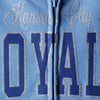 Kansas City Royals 5th & Ocean by New Era Youth Girls French Terry Full-Zip Hoodie - Royal/Light Blue