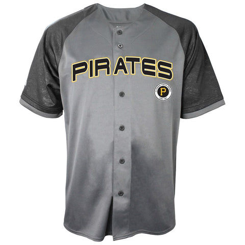 Pittsburgh Pirates Stitches Glitch Jersey - Charcoal/Black
