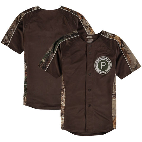 Pittsburgh Pirates Stitches Youth Replica Jersey - Realtree Camo