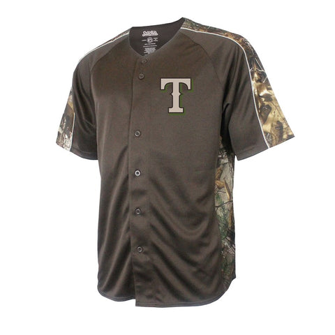 Texas Rangers Stitches Youth Replica Jersey - Realtree Camo