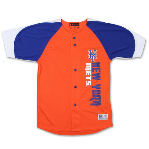 New York Mets Stitches Youth Vertical Jersey - Orange/Royal