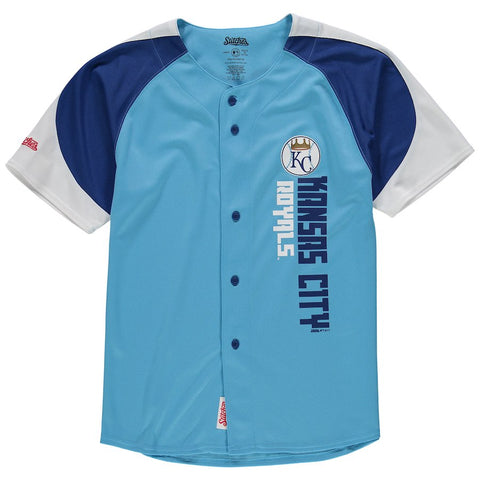 Kansas City Royals Stitches Youth Vertical Jersey - Light Blue/Royal