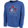 Toronto Blue Jays Majestic Threads Cooperstown Collection Tri-Blend Pocket Fleece Sweatshirt - Royal