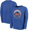 New York Mets Majestic Threads Cooperstown Collection Tri-Blend Pocket Fleece Sweatshirt - Royal