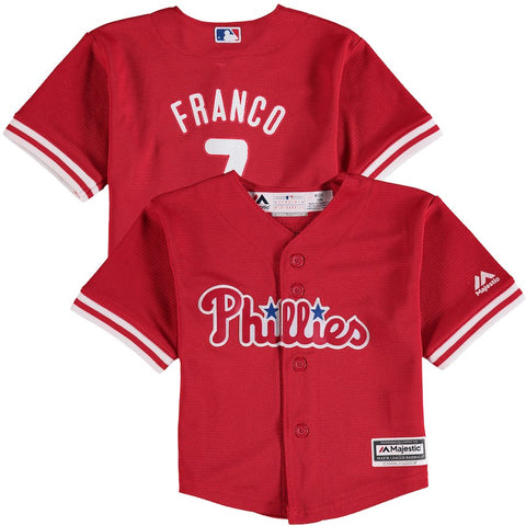 Maikel Franco Philadelphia Phillies Majestic Infant Alternate Official Cool Base Player Jersey - Red