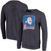 Atlanta Braves Majestic Threads Cooperstown Collection Tri-Blend Pocket Fleece Sweatshirt - Navy