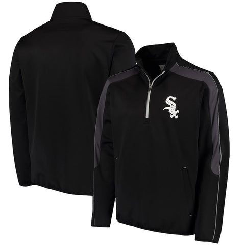 Chicago White Sox G-III Sports by Carl Banks Synergy Half-Zip Pullover Jacket - Black