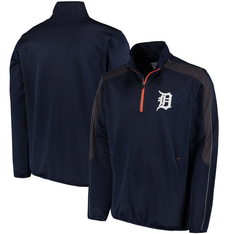 Detroit Tigers G-III Sports by Carl Banks Synergy Half-Zip Pullover Jacket - Navy
