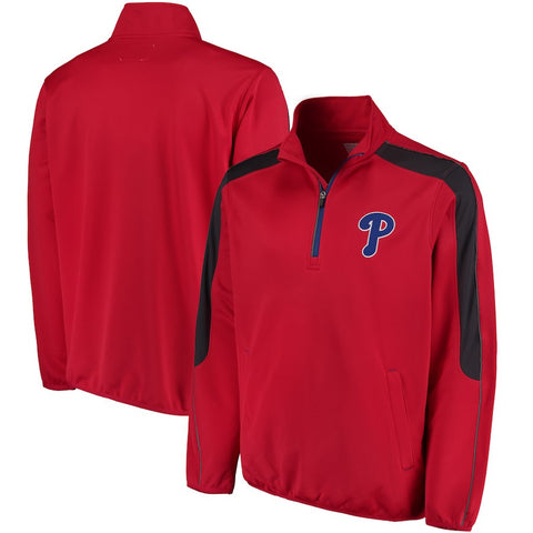 Philadelphia Phillies G-III Sports by Carl Banks Synergy Half-Zip Pullover Jacket - Red
