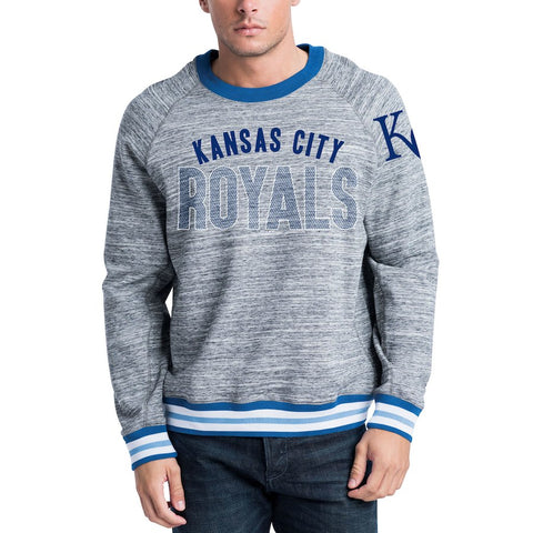 Kansas City Royals New Era French Terry Sweatshirt - Steel/Royal