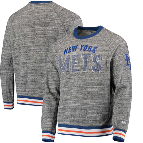 New York Mets New Era French Terry Sweatshirt - Steel/Royal