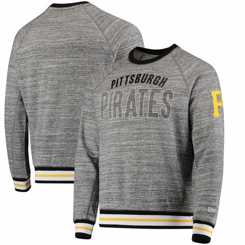 Pittsburgh Pirates New Era French Terry Sweatshirt - Steel/Black
