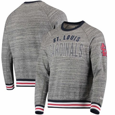 St. Louis Cardinals New Era French Terry Sweatshirt - Steel/Navy