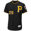 Francisco Cervelli Pittsburgh Pirates Majestic Alternate Authentic Collection Flex Base Player Jersey - Black
