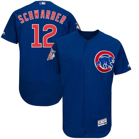 Kyle Schwarber Chicago Cubs Majestic Alternate Authentic Collection Flex Base Player Jersey