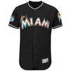 Miami Marlins Majestic 2017 Spring Training Authentic Flex Base Team Jersey - Black