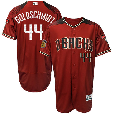 Paul Goldschmidt Arizona Diamondbacks Majestic 2017 Spring Training Authentic Flex Base Player Jersey - Sedona Red