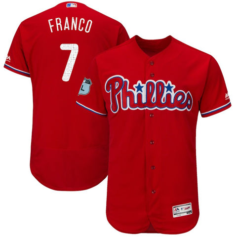 Maikel Franco Philadelphia Phillies Majestic 2017 Spring Training Authentic Flex Base Player Jersey - Scarlet