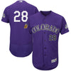 Nolan Arenado Colorado Rockies Majestic 2017 Spring Training Authentic Flex Base Player Jersey - Purple