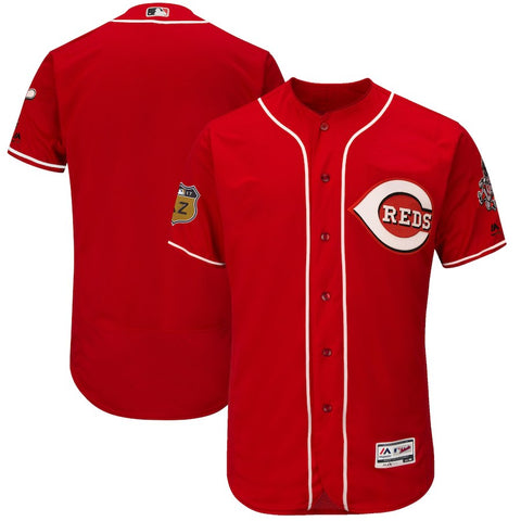 Cincinnati Reds Majestic 2017 Spring Training Authentic Flex Base Team Jersey - Scarlet