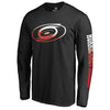 Carolina Hurricanes   Gradient Logo Long Sleeve T-Shirt - Black
