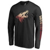 Arizona Coyotes   Gradient Logo Long Sleeve T-Shirt - Black
