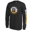 Boston Bruins   Youth Gradient Logo Long Sleeve T-Shirt - Black