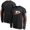Anaheim Ducks   Gradient Logo Long Sleeve T-Shirt - Black