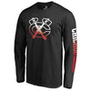 Chicago Blackhawks   Big & Tall Gradient Logo Long Sleeve T-Shirt - Black