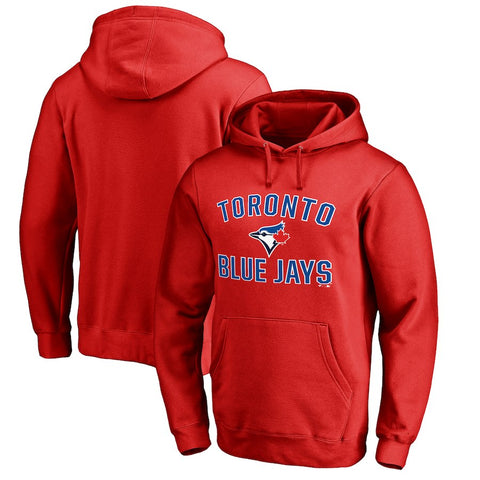 Toronto Blue Jays   Wordmark Pullover Hoodie - Red