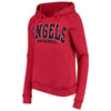 Los Angeles Angels 5th & Ocean by New Era Women's Defense Raglan Pullover Hoodie - Red