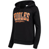 Baltimore Orioles 5th & Ocean by New Era Women's Defense Raglan Pullover Hoodie - Black