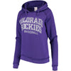 Colorado Rockies 5th & Ocean by New Era Women's Defense Raglan Pullover Hoodie - Purple