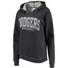 Los Angeles Dodgers 5th & Ocean by New Era Women's Defense Raglan Pullover Hoodie - Charcoal